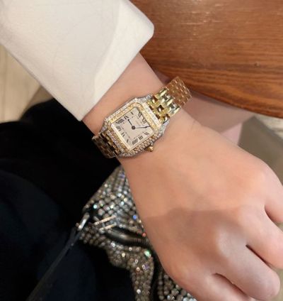 Cartier Panthere De 27*37MM Quartz Movement Square Women Watch